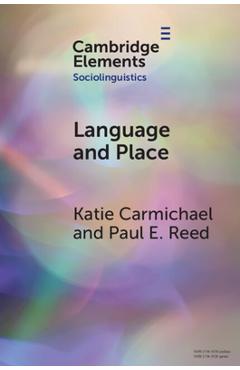 Coperta cărții 'Language and Place - Katie Carmichael'