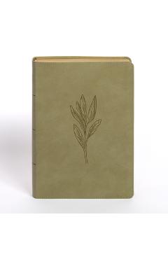 Poza produsului NASB Super Giant Print Reference Bible, Sage Suedesoft Leathertouch, Indexed - 