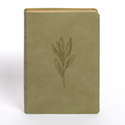 NASB Super Giant Print Reference Bible, Sage Suedesoft Leathertouch, Indexed - 