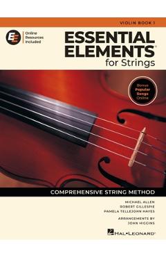 Coperta cărții 'Essential Elements for Strings - Violin Book 1 with Online Resources - Robert Gillespie'