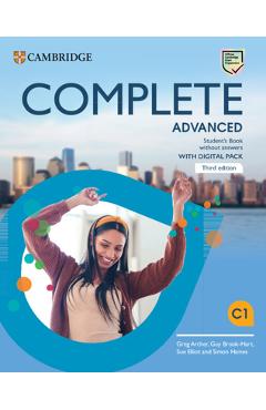 Coperta cărții 'Complete Advanced Student's Book Without Answers with Digital Pack [With eBook] - Greg Archer'