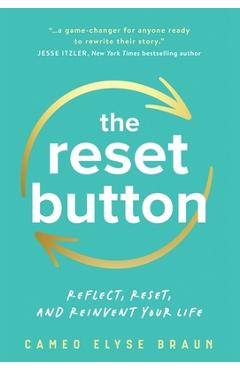Coperta cărții 'The Reset Button: Reflect, Reset, and Reinvent Your Life - Cameo Elyse Braun'