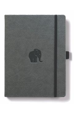 Coperta cărții 'Dingbats* Wildlife A4 Grey Elephant Notebook - Lined -'
