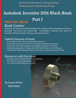 Autodesk Inventor 2026 Black Book Part I - Gaurav Verma