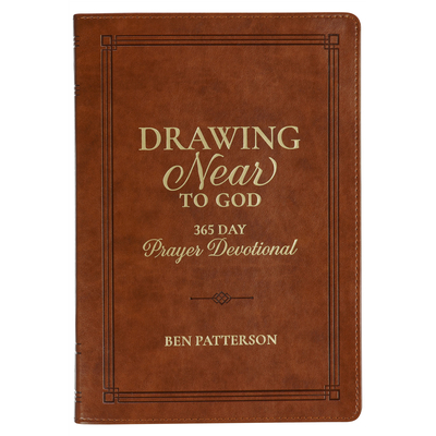 Devotional Drawing Near to God Brown Faux Leather -