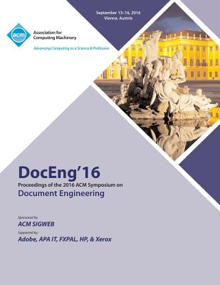 Coperta cărții 'DocEng 16 ACM Symposium on Document Engineering -'