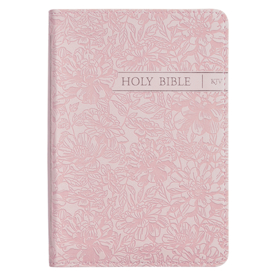 KJV Bible Mini Pocket Faux Leather, Pink -