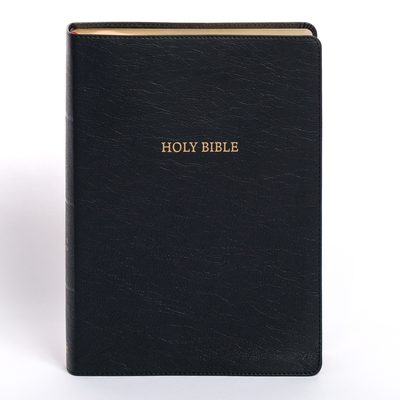 NASB Super Giant Print Reference Bible, Black Leathertouch - 