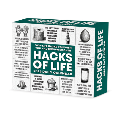 Hacks of Life 2026 5.4 X 6.2 Box Calendar - 