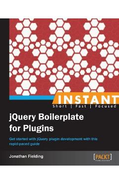 Coperta cărții 'Instant jQuery Boilerplate for Plugins - Jonathan Fielding'