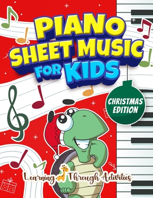 Coperta cărții 'Christmas Piano Sheet Music For Kids - C. Gibbs'