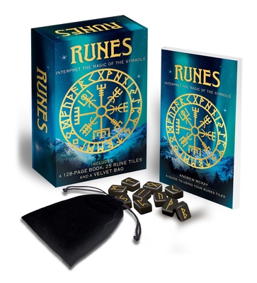 Runes: Interpret the Magic of the Symbols: Includes a 128-Page Book, 25 Rune Tiles and a Velvet Bag - Andrew Mckay
