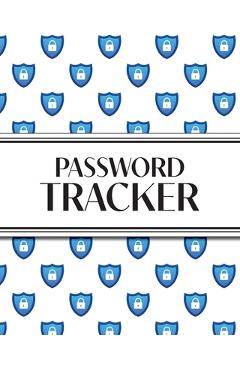 Coperta cărții 'XL Large Print Password Tracker (Lock Shield Blue): 8