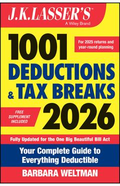Poza produsului J.K. Lasser's 1001 Deductions and Tax Breaks 2026: Your Complete Guide to Everything Deductible - Barbara Weltman