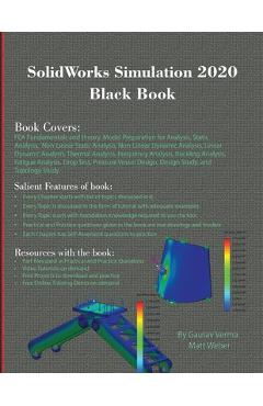 Poza produsului SolidWorks Simulation 2020 Black Book - Gaurav Verma
