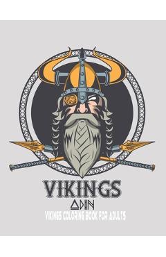 Poza produsului Vikings coloring book for adults: Valhalla coloring book for vikings lovers adults . best gift for Halloween - Dinnna Jhones