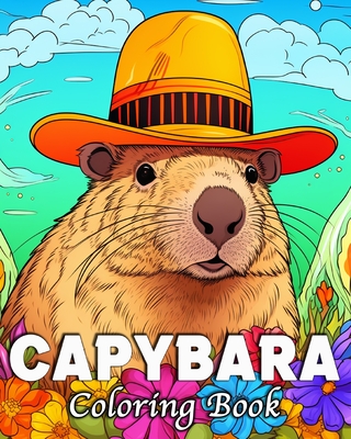 Capybara Coloring Book: 50 Unique Ilustrations for Stress Relief and Relaxation - Tom Busch