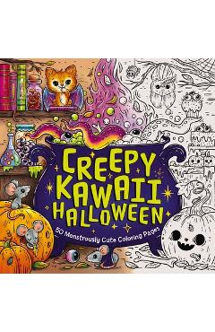 Poza produsului Creepy Kawaii Halloween: 50 Monstrously Cute Coloring Pages - 