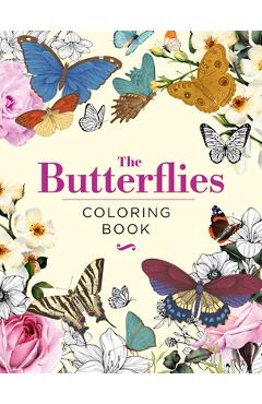 Coperta cărții 'The Butterflies Coloring Book: Hardback Gift Edition - Peter Gray'