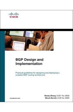 Coperta cărții 'Bgp Design and Implementation - Randy Zhang'