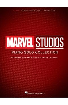 Coperta cărții 'Marvel Piano Solo Collection - 22 Epic Themes from the Avengers, Iron Man, Doctor Strange, Guardians of the Galaxy,'