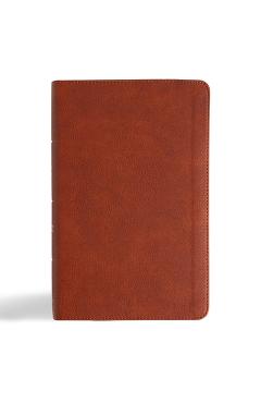 Coperta cărții 'CSB Single-Column Personal Size Reference Bible, Burnt Sienna Leathertouch -'