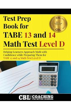 Coperta cărții 'Test Prep Book for TABE 13 and 14 Math Test Level D -'