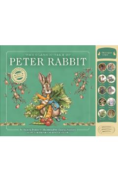 Coperta cărții 'The Classic Tale of Peter Rabbit: A Press and Play Storybook - Beatrix Potter'