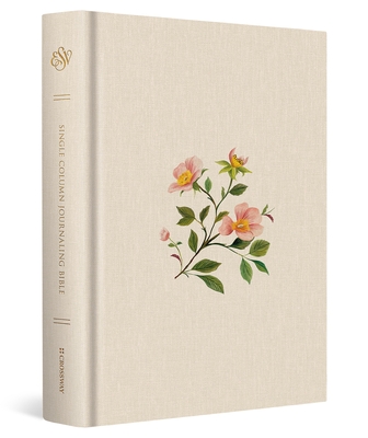 ESV Single Column Journaling Bible (Cloth Over Board, Rosehip Design) -