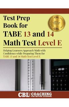 Coperta cărții 'Test Prep Book for TABE 13 and 14 Math Test Level E -'