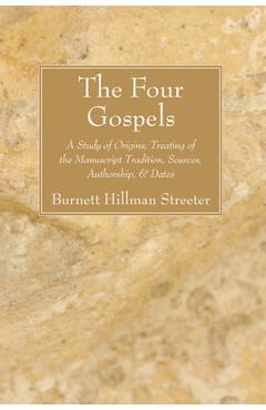 Coperta cărții 'The Four Gospels - Burnett Hillman Streeter'