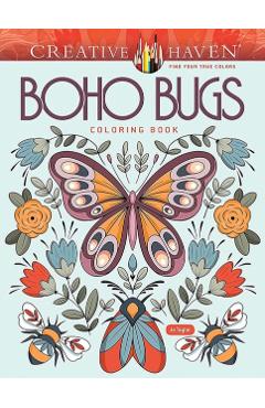 Poza produsului Creative Haven Boho Bugs Coloring Book - Jo Taylor