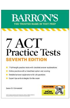 Poza produsului 7 ACT Practice Tests, Seventh Edition + Online Practice - 