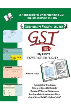 Coperta cărții 'GST Tally ERP9 English - Navneet Mehra'