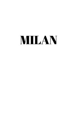 Milan: Hardcover White Decorative Book for Decorating Shelves, Coffee Tables, Home Decor, Stylish World Fashion Cities Design -