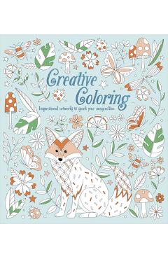 Coperta cărții 'Creative Coloring: Inspirational Artworks to Spark Your Imagination - Ashleigh Hathaway'