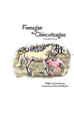 Coperta cărții 'Finnegan the Chincoteague: Hoofball Hero - Susan Grace Edwards Mosher'