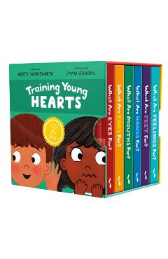 Poza produsului Training Young Hearts Board Books Boxed Set: 6 Lift-The-Flap Board Books & Guide for Grown-Ups - Abbey Wedgeworth