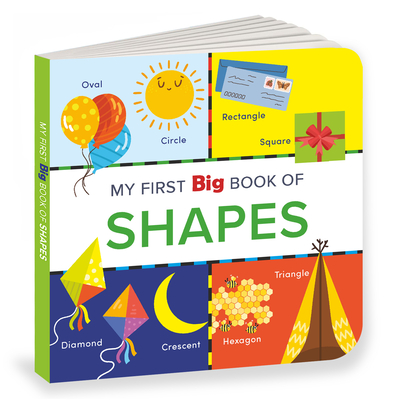 Coperta cărții 'My First Big Book of Shapes: Illustrated Board Book of Shapes for Preschool Kids, Toddlers Book for 1+ [Penguin Early'