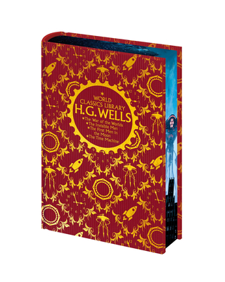 Coperta cărții 'World Classics Library: H. G. Wells: The War of the Worlds, the Invisible Man, the First Men in the Moon, the Time'