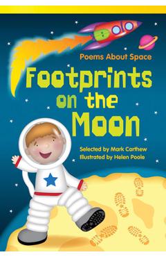 Coperta cărții 'Footprints on the Moon: Poems About Space: Poems about Space (Early Fluent Plus) - Mark Carthew'