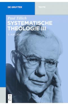 Coperta cărții 'Systematische Theologie III - Paul Tillich'