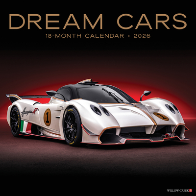 Dream Cars 2026 12 X 12 Wall Calendar - 