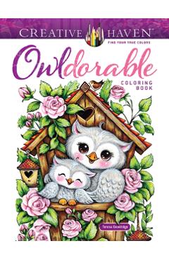 Coperta cărții 'Creative Haven Owldorable Coloring Book - Teresa Goodridge'
