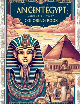 Coperta cărții 'Ancient Egypt Coloring Book - Michelle Hartman'