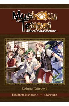 Poza produsului Mushoku Tensei: Jobless Reincarnation Deluxe Edition 1 (Light Novel) (Vol. 1-3 Hardcover Omnibus) - Rifujin Na Magonote