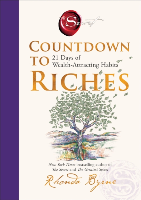 Coperta cărții 'Countdown to Riches: 21 Days of Wealth-Attracting Habits - Rhonda Byrne'