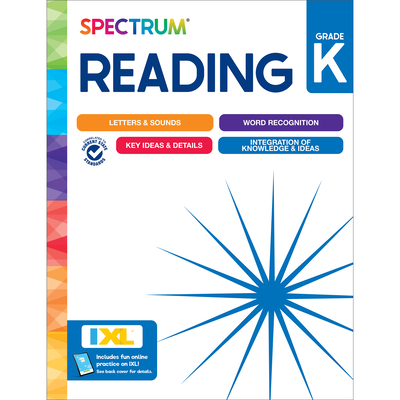 Coperta cărții 'Spectrum Reading Workbook, Grade K -'