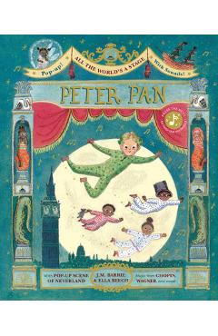 Coperta cărții 'All the World's a Stage: Peter Pan: A Pop-Out Sound Adventure - Ella Beech'