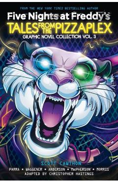 Coperta cărții 'Five Nights at Freddy's: Tales from the Pizzaplex Graphic Novel Collection Vol. 3 - Scott Cawthon'